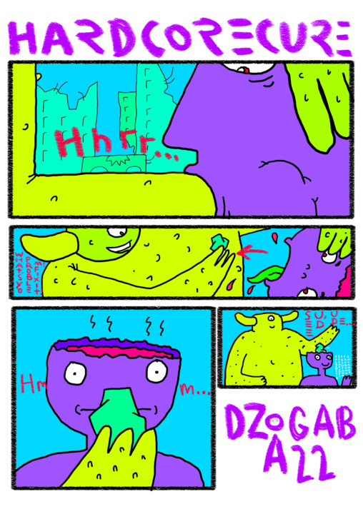 Digitale Kunst getiteld "Hardcore Cure" door Peter Dzogaba, Origineel Kunstwerk, Digitaal Schilderwerk