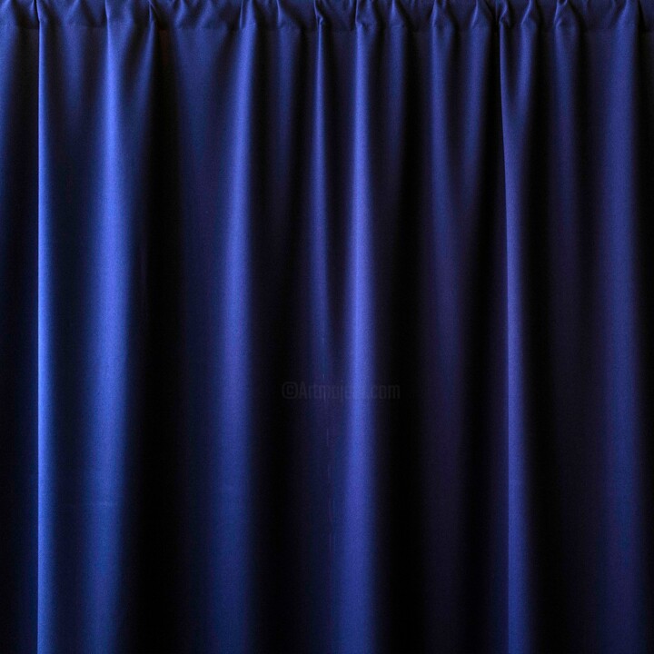 Fotografía titulada "BLUE CURTAIN # 78.…" por Marta Lesniakowska, Obra de arte original, Fotografía digital
