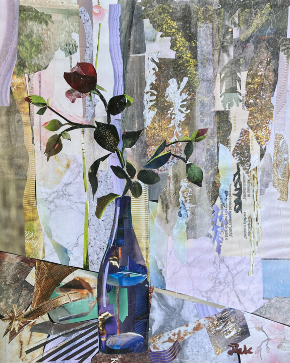 My Work Table Collages, 20x16 in
