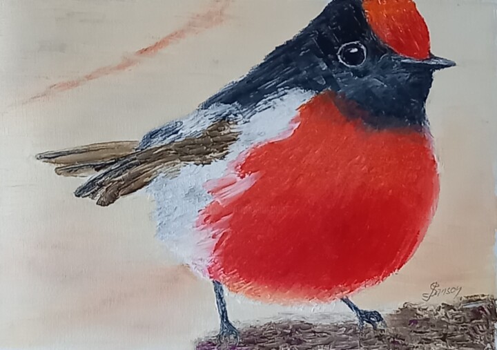 315 Robin 绘画, 8.3x11.8 in