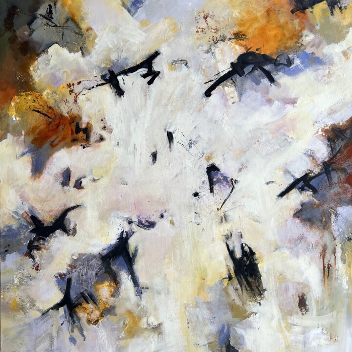 Malarstwo zatytułowany „Peng” autorstwa Geneviève Girod, Oryginalna praca, Akryl