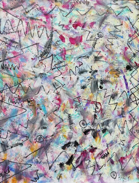 Битва 绘画, 23.6x19.7 in