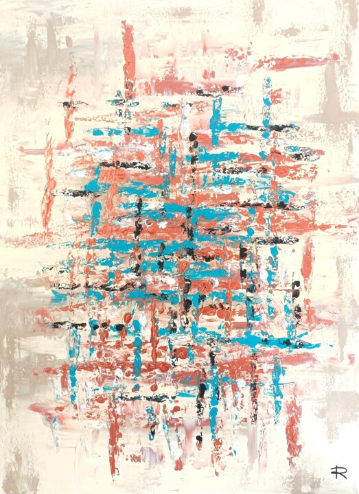 Peinture intitulée "Papyrus" par Renaud Angerville-Langlois, Œuvre d'art originale, Acrylique Monté sur Châssis en bois