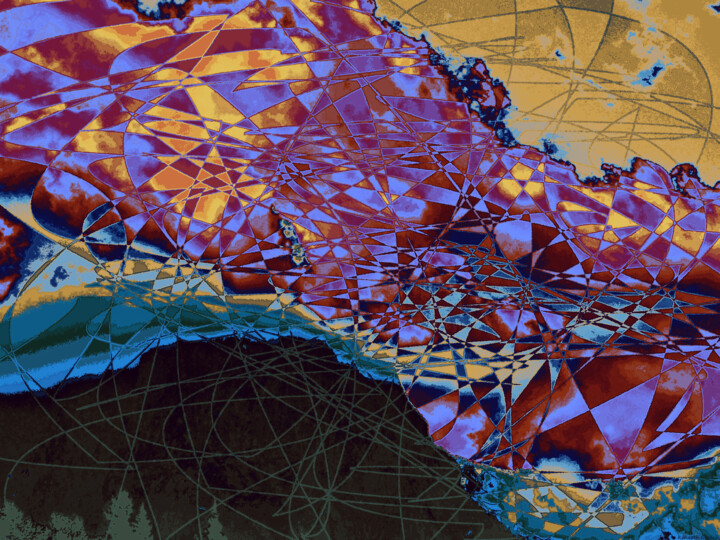 Digital Arts titled "Mostly Cloudy With…" by Ken Grzesik, Original Artwork, 2D Digital Work