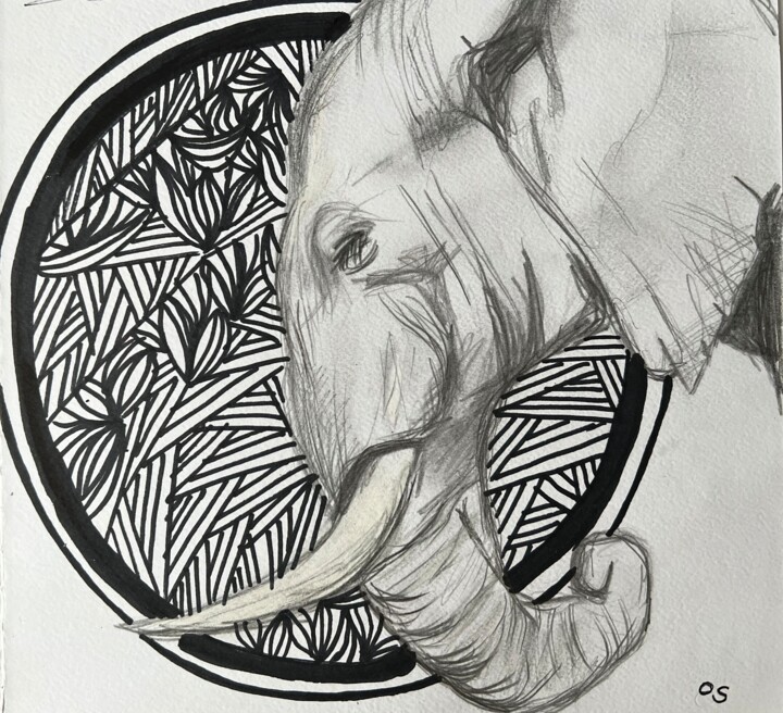 Dà xiàng 图画, 11.8x11.8 in