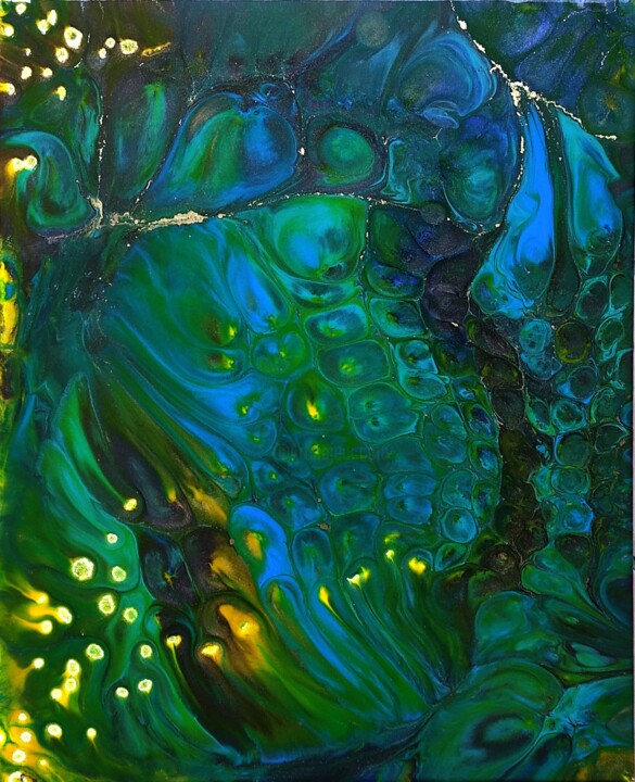 "Ogmios" 绘画, 19.7x15.8 in