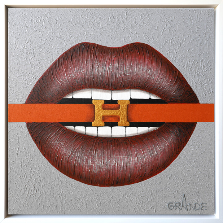 LOVE HERMES BELT 绘画, 20.9x20.9 in