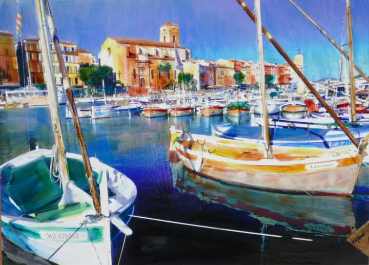 Prenten & gravures getiteld "la Ciotat-1" door Patrick Ceron, Origineel Kunstwerk, Gemanipuleerde fotografie Gemonteerd op F…
