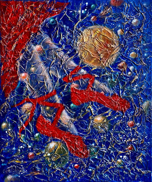 Red Red Red 绘画, 23.6x19.7 in