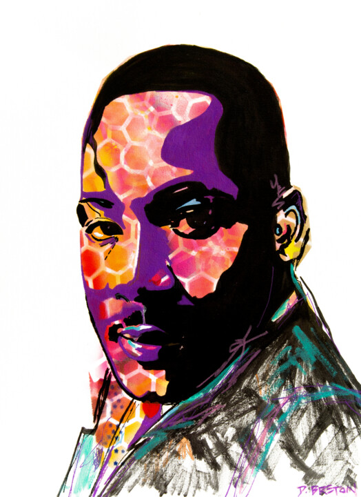 Martin Luther King - Civil Rights 绘画, 24x18 in