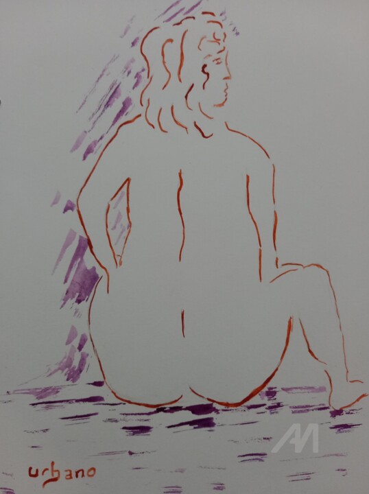 绘画,  8.7x6.7 in 