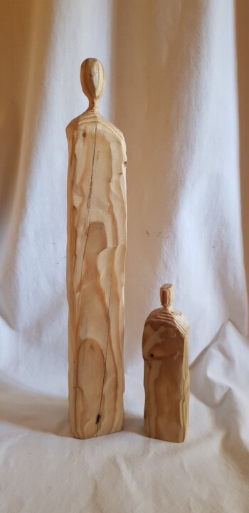 La mère et l'enfant 雕塑, 17.7x2.4 in