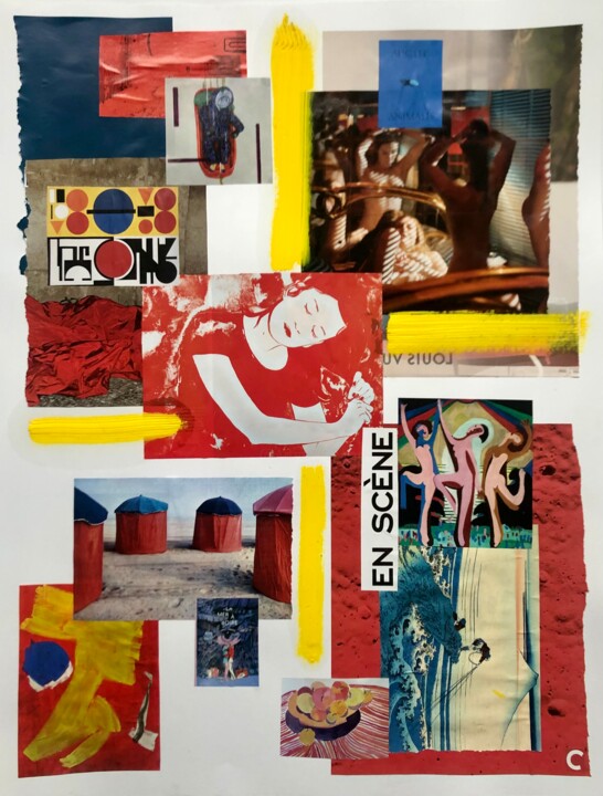 Se coiffer Collages, 25.6x19.7 in