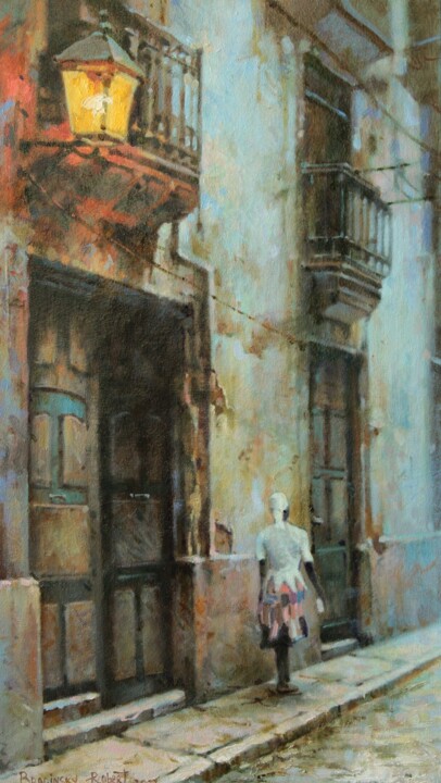 "Havana" 绘画, 31.5x15.8 in