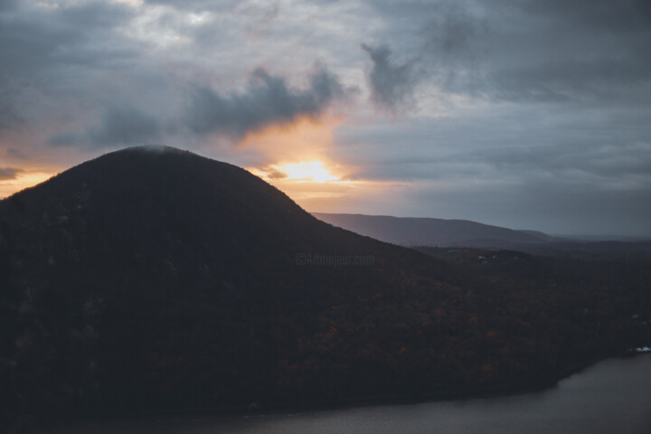 Fotografie getiteld "Autumn sunset" door Victoria Yuskevych, Origineel Kunstwerk, Digitale fotografie