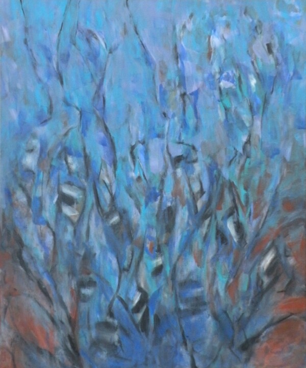 Painting titled "Dawn Movement" by Gregg Simpson, Original Artwork, Acrylic Mounted on Wood Stretcher frame