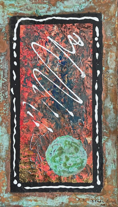Au fil du temps 绘画, 16.1x9.5 in