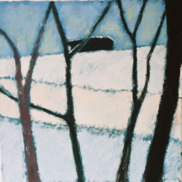 Winterwald / winter forest 绘画, 23.6x23.6 in