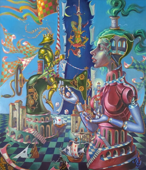 The Thread of Fate 绘画, 27.6x23.6 in