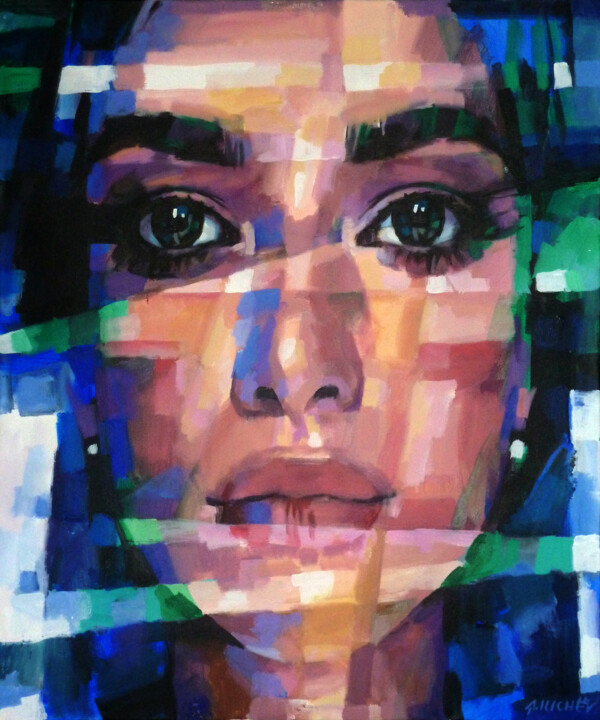 "A-PORTRAIT" başlıklı Tablo Aleksandr Ilichev tarafından, Orijinal sanat, Akrilik