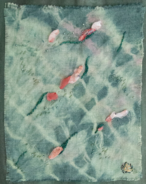 纺织艺术,  9.1x7.1 in 