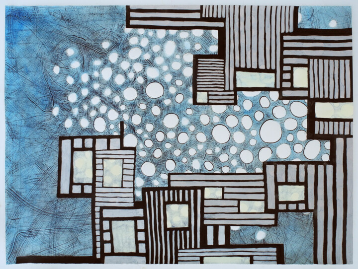 Romanian night 绘画, 22x30 in