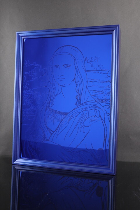 only blue Mona Lisa 印花与版画, 15.8x11.8 in