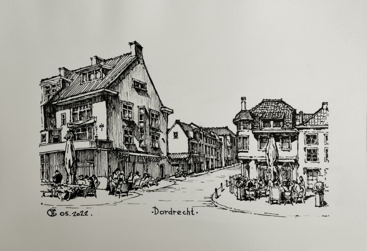 Dordrecht. Drawing, 8.3x11.6 in