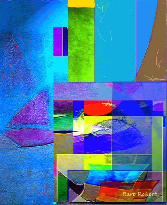 Digital Arts titled "Murales 77" by Roberto Bartoccini, Original Artwork, Digital Painting