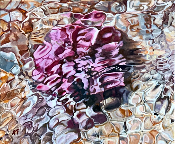 Peinture intitulée "Madrépore" par Arnaud Feuga, Œuvre d'art originale, Huile Monté sur Châssis en bois