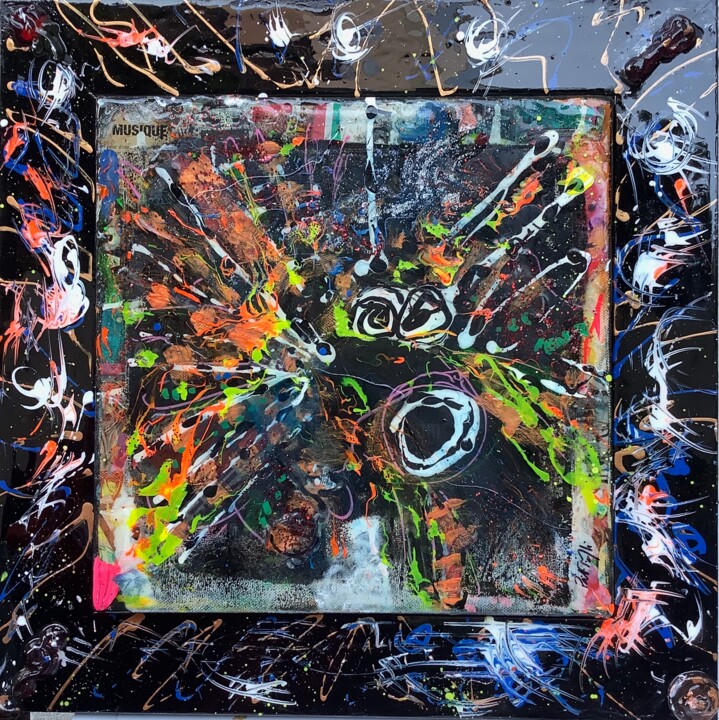 绘画,  16.9x16.9 in 
