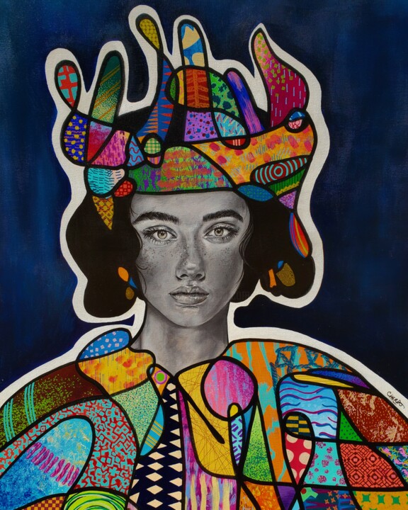 Margaret 绘画, 31.5x23.6 in