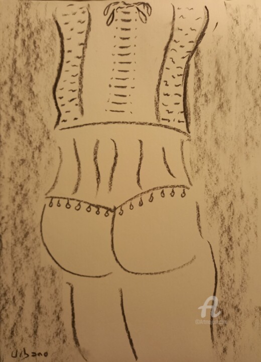 Le petit corset 图画, 16.1x11.8 in