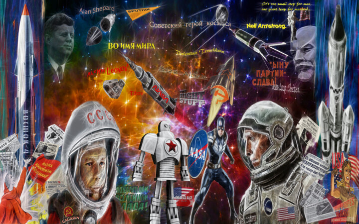 Space Race 数字艺术