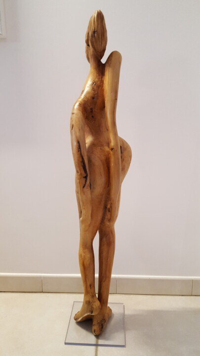 Scultura intitolato "Désarticulée" da Max Bernard, Opera d'arte originale, Legno