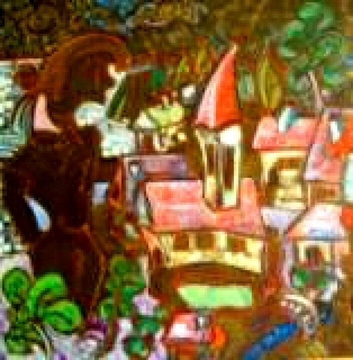 Fée de Bronze Pittura, 39,4x39,4 in