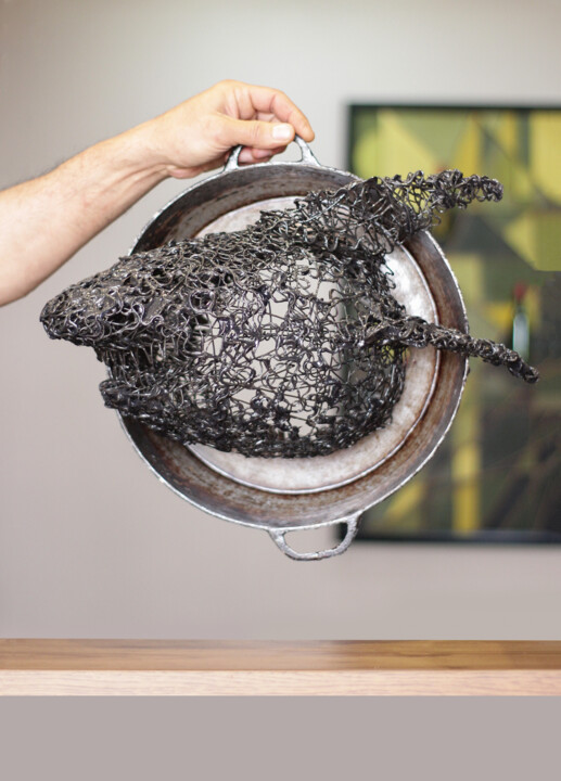 Fantasy 24x44x39cm 3.6kg Iron 2022 雕塑, 9.5x17.3 in