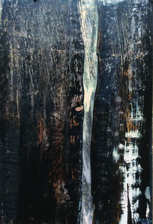 Painting titled "Dao" by Ryszard Pielesz, Original Artwork, Tempera