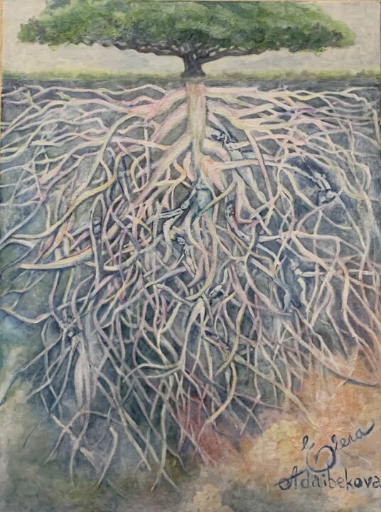 “Внутри» 绘画, 31.5x23.6 in