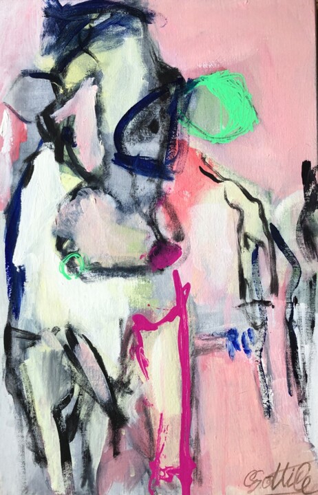 La petite vachette du grand Bornand 绘画, 20.1x13 in