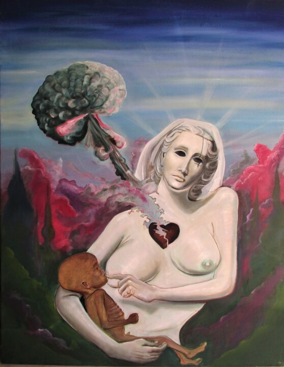 Mary of Hiroshima 绘画, 50x40 in