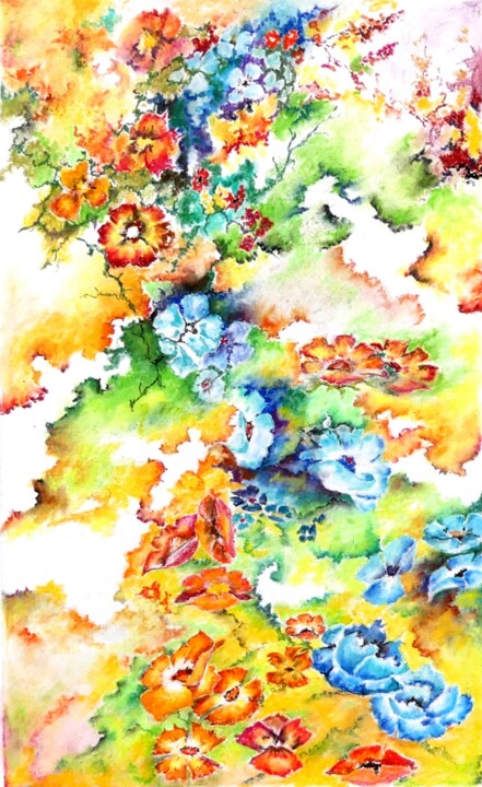 Colour rhapsody 绘画, 17.7x10.8 in