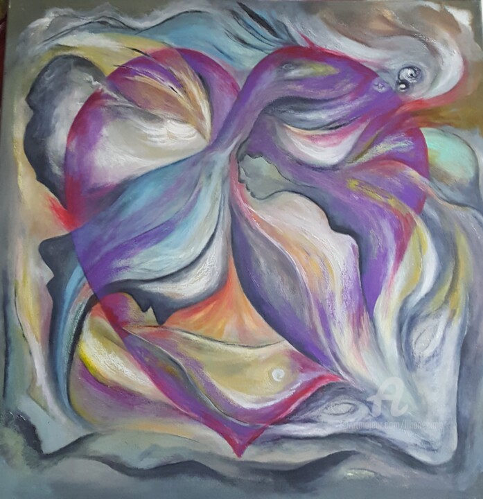 Chatcoeur 绘画, 31.5x31.5 in
