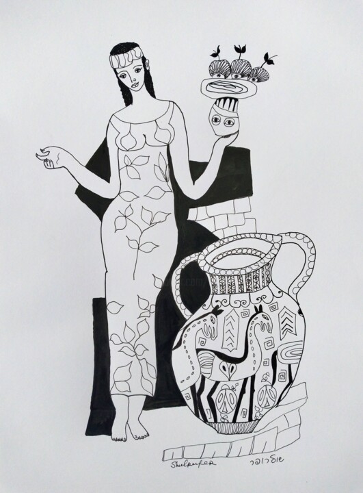 Queen Esther 图画, 19.7x13.8 in