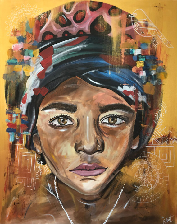 BANGLA 绘画, 36.2x28.7 in