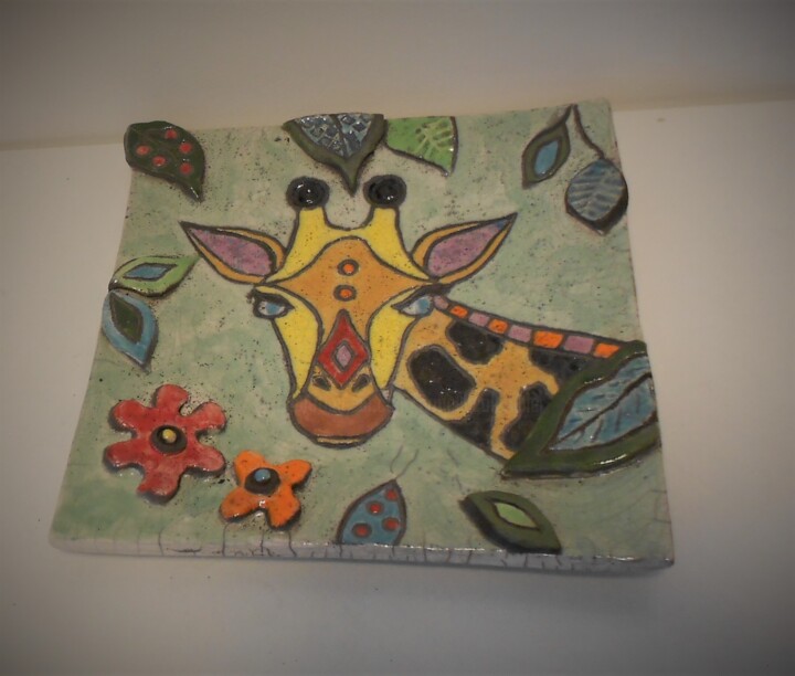 assiette 20 cm girafe 设计, 1.6x7.9 in