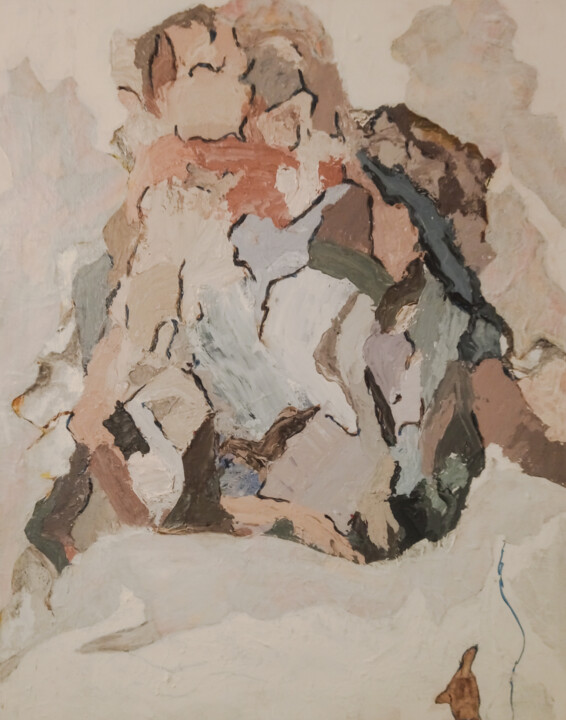 Pintura titulada "Scarp Face 4" por Magee, Obra de arte original, Acrílico Montado en Bastidor de camilla de madera