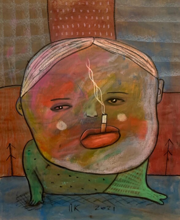 Chipped #15 图画, 33.1x27.6 in