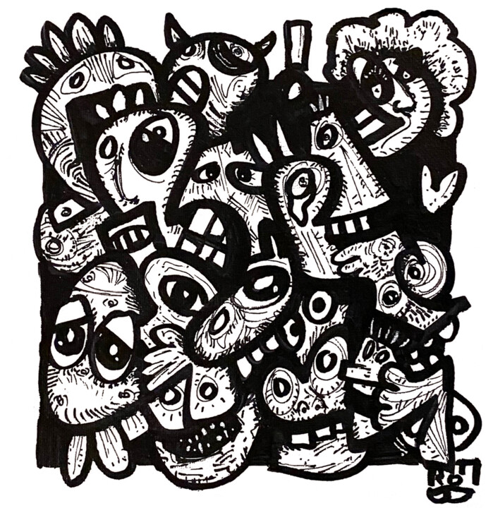 绘画,  7.9x7.9 in 