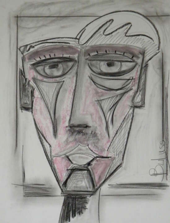 Robotik Man 绘画, 25.6x19.7 in